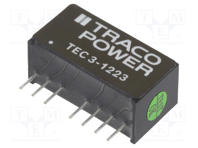 Converter: DC/DC; 3W; Uin: 9÷18V; Uout: 15VDC; Uout2: -15VDC; SIP8