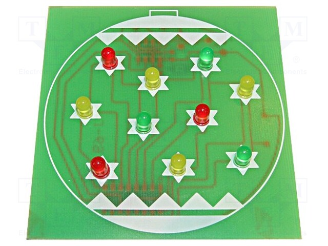 Circuit; flashing bauble; 9VDC; visual effects