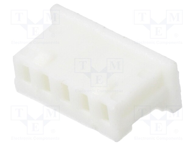 Plug; wire-board; female; 1.25mm; PIN: 5; w/o contacts; for cable