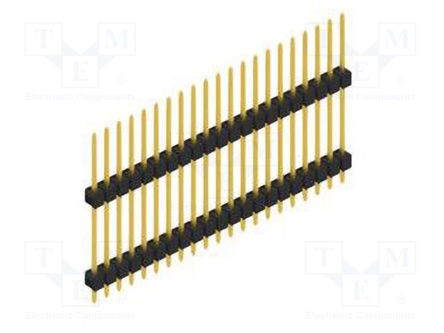 Connector: pin strips; pin header; male; PIN: 21; 2.54mm; THT; 1x21