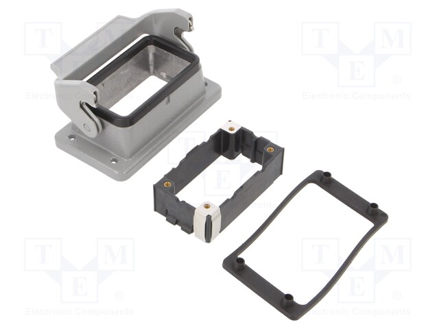 Enclosure: for HDC connectors; Han® B,Rear Fit; size 10B; IP65