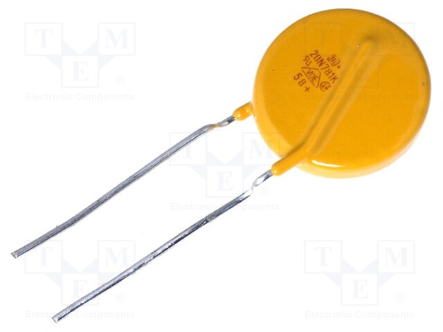 Varistor: metal-oxide; THT; 485VAC; 640VDC; 780V; ±10%; 6.5kA; 368J