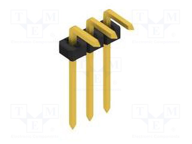 Connector: pin strips; pin header; male; PIN: 3; 2mm; THT; 1x3; 100V