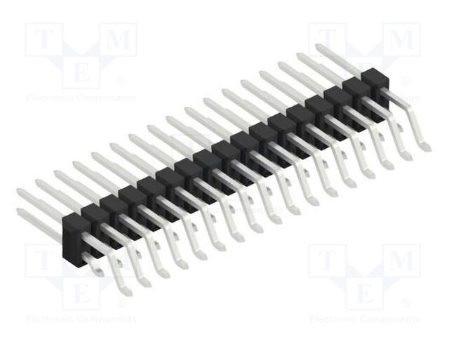 Connector: pin strips; pin header; male; PIN: 34; 2.54mm; SMT; 2x17