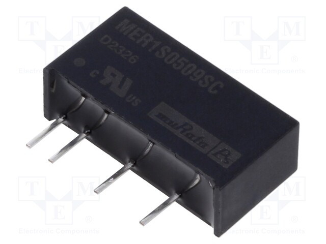 Converter: DC/DC; 1W; Uin: 4.5÷5.5V; Uout: 9VDC; Iout: 111mA; SIP