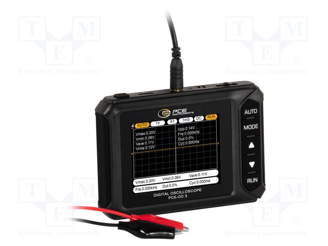 Handheld oscilloscope; Band: 200kHz; LCD TFT 2,8"; Ch: 1; 2,5Msps