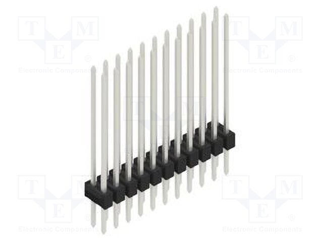 Connector: pin strips; pin header; male; PIN: 22; 2.54mm; THT; 2x11