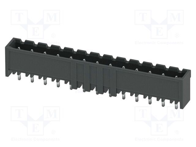 PCB headers, nominal cross section: 2.5 mm2, color: black, n