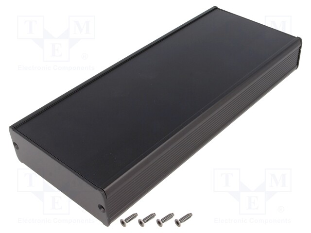 Enclosure: with panel; TUF; X: 94mm; Y: 220mm; Z: 32mm; aluminium