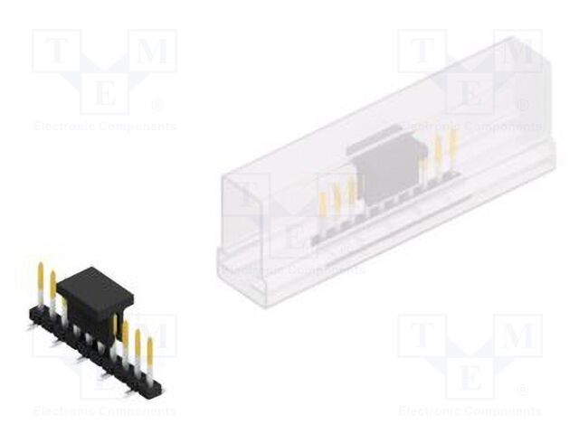 Connector: pin strips; pin header; male; PIN: 10; 2mm; SMT; 1x10
