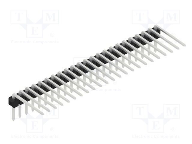 Connector: pin strips; pin header; male; PIN: 23; 2.54mm; THT; 1x23