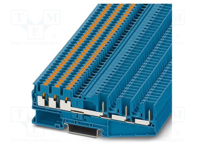 Splice terminal: rail; PA; L: 35.3mm; terminals: 6; W: 5.2mm