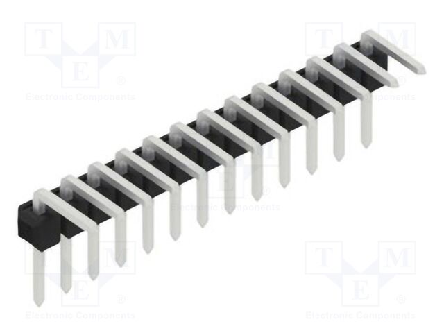 Connector: pin strips; pin header; male; PIN: 13; 2.54mm; THT; 1x13