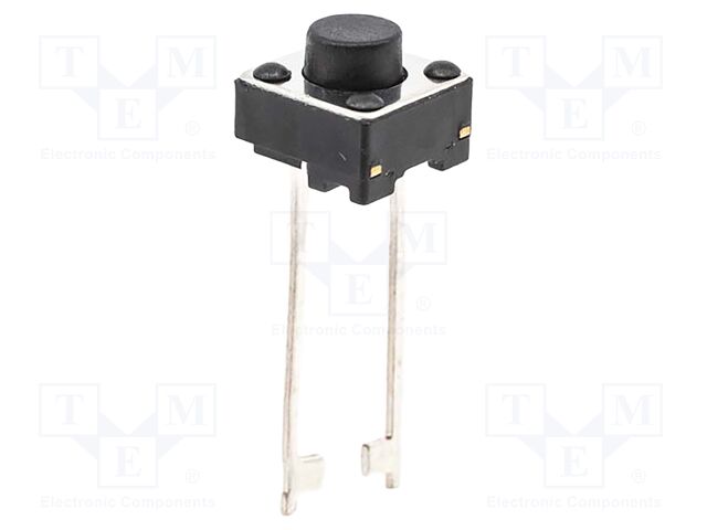 Microswitch TACT; SPST; Pos: 2; 0.05A/12VDC; THT; none; 1.57N; 1.4mm