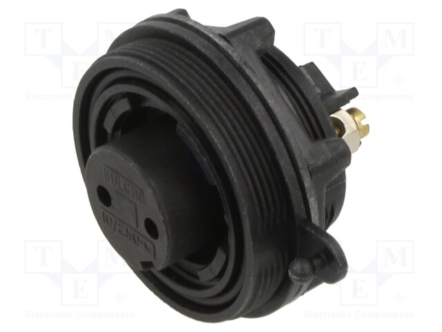 Connector: circular; socket; female; PIN: 2; 12A; 277V; IP68,IP69K
