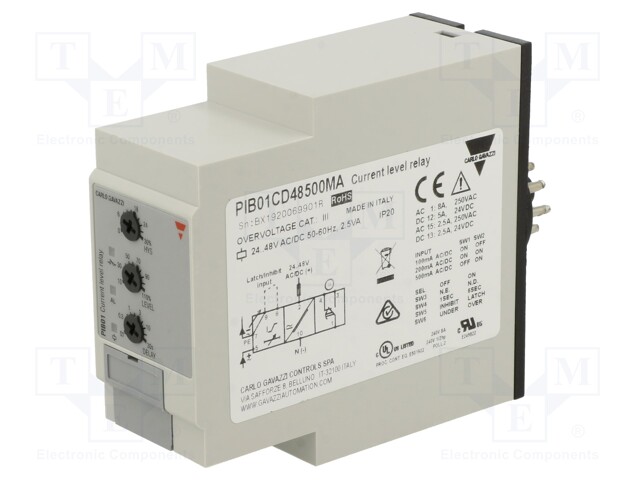 Module: current monitoring relay; AC/DC current; 24÷48VAC; SPDT