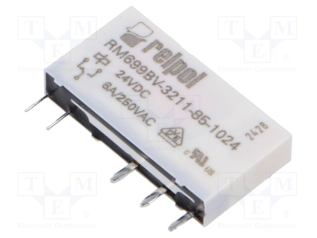 Relay: electromagnetic; SPDT; Ucoil: 24VDC; Icontacts max: 50mA