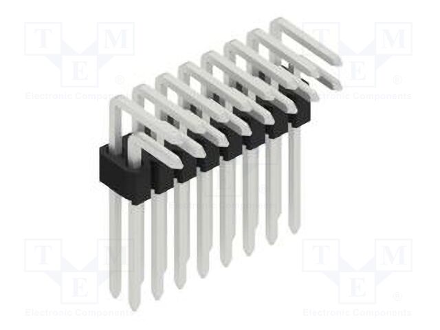 Connector: pin strips; pin header; male; PIN: 16; 1.27mm; THT; 2x8