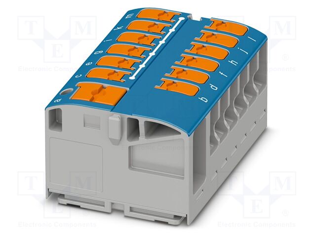 Splice terminal: rail; 24A; 450V; push-in; PA; L: 21.7mm; 0.14÷4mm2