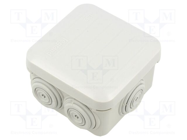 Enclosure: junction box; X: 78mm; Y: 78mm; Z: 46mm; plastic; IP55