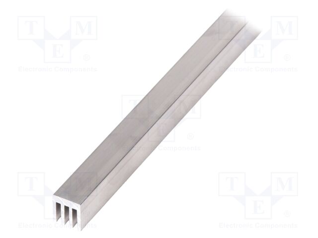 Heatsink: extruded; grilled; natural; L: 1000mm; W: 13.5mm; raw