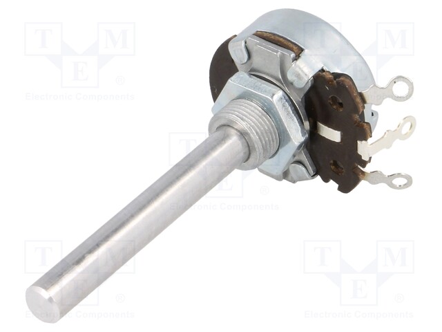 Potentiometer: shaft; single turn; 250Ω; 4W; ±10%; 6mm; wirewound