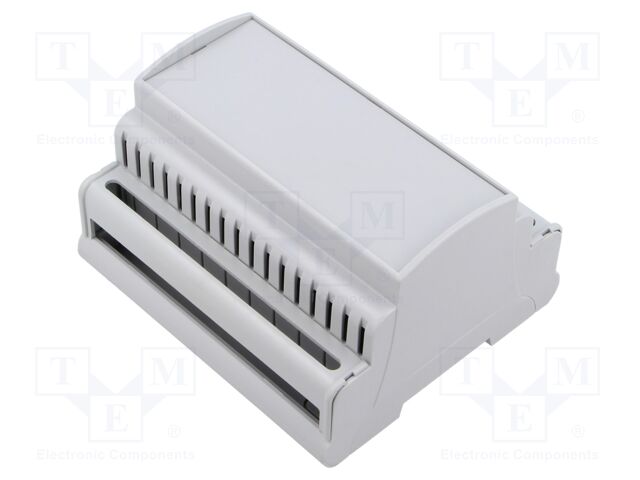 Enclosure: for DIN rail mounting; No.of mod: 6