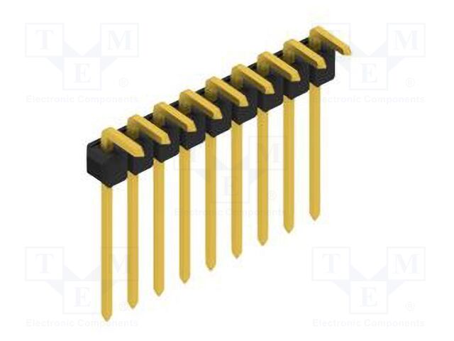 Connector: pin strips; pin header; male; PIN: 9; 2.54mm; THT; 1x9