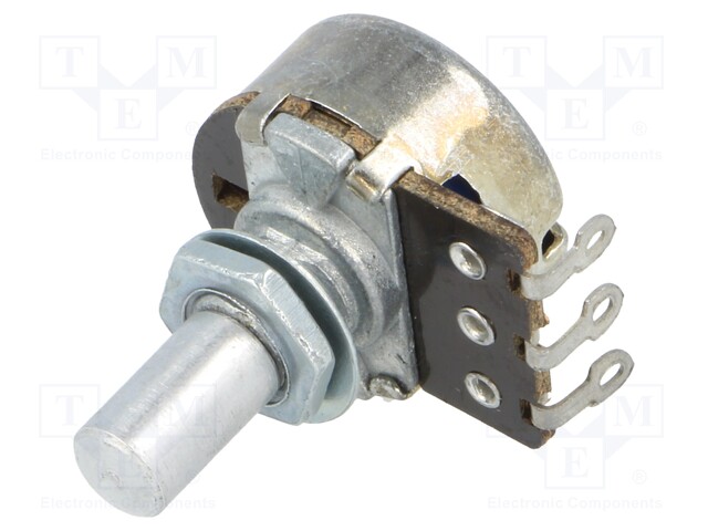 Potentiometer: shaft; single turn; 100kΩ; 200mW; ±20%; on panel