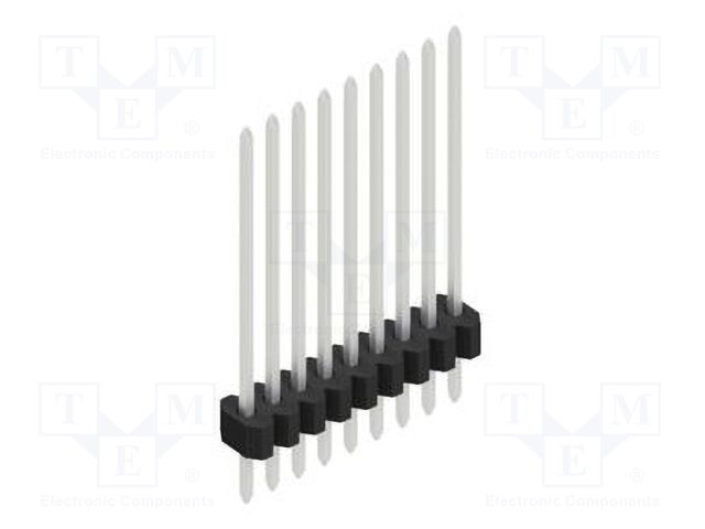 Connector: pin strips; pin header; male; PIN: 9; 1.27mm; THT; 1x9