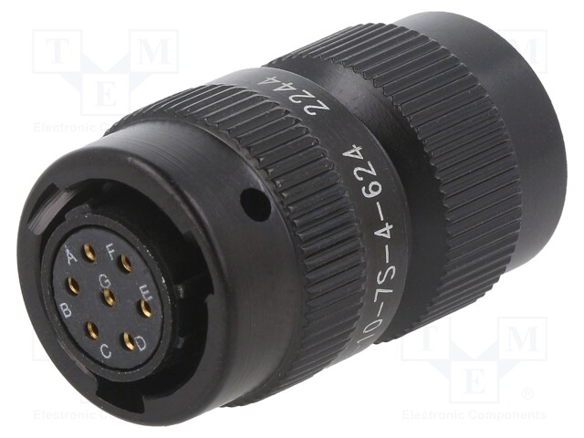 Connector: circular; 62IN; plug; female; PIN: 7; internal bayonet