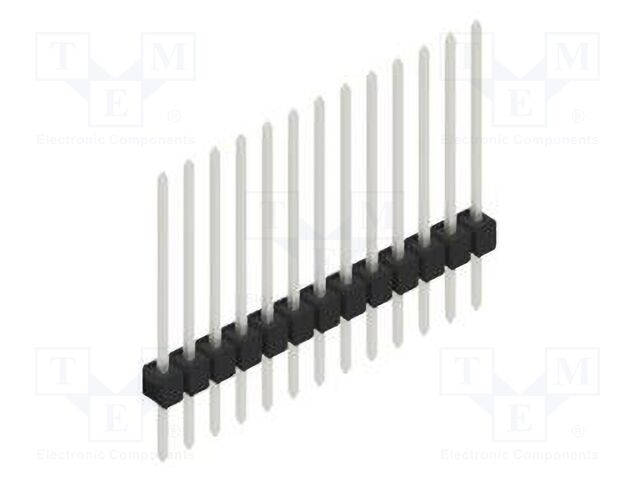 Connector: pin strips; pin header; male; PIN: 13; 2.54mm; THT; 1x13