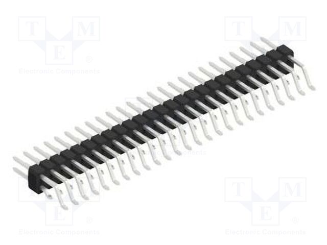 Connector: pin strips; pin header; male; PIN: 50; 2.54mm; SMT; 2x25