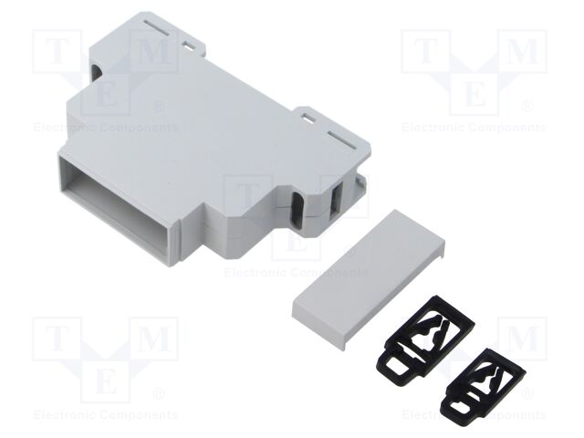 Enclosure: for DIN rail mounting; Y: 90mm; X: 18mm; Z: 65mm; ABS