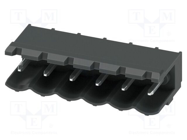 PCB headers, nominal cross section: 2.5 mm?, color: black, n