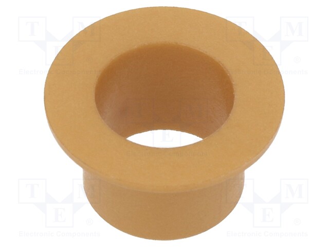 Bearing: sleeve bearing; with flange; Øout: 12mm; Øint: 10mm; beige