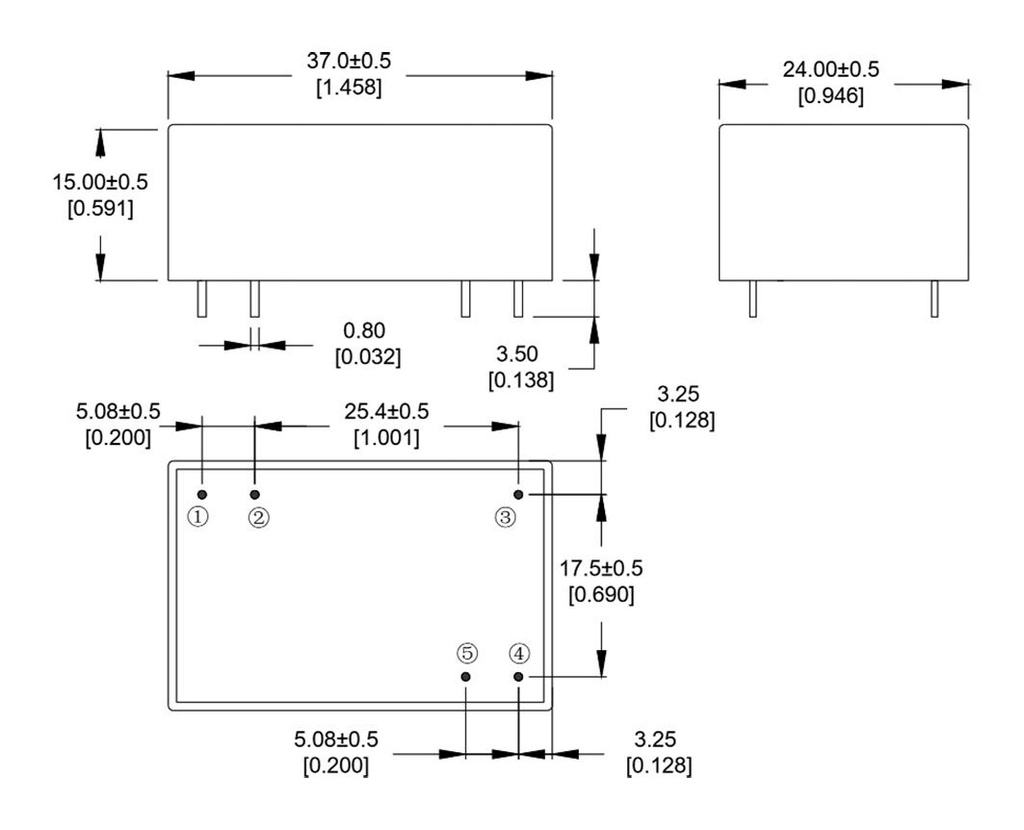Converter: AC/DC; 3W; 85÷305VAC; Usup: 100÷430VDC; Uout: 6VDC; OUT: 1