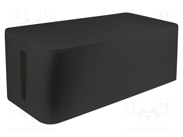 Cable box; Width: 157mm; L: 407mm; H: 133.5mm; Colour: black