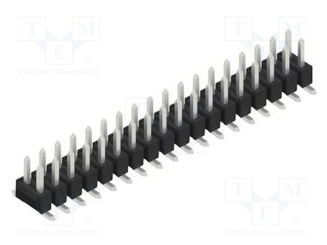 Connector: pin strips; pin header; male; PIN: 36; 2.54mm; SMT; 2x18