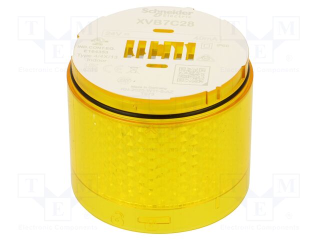 Module: light signaller; yellow; LED; 24VDC; 24VAC; IP66