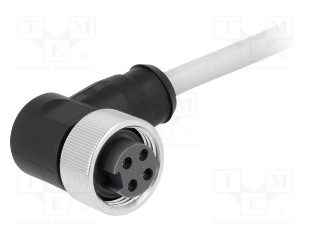 Plug; 7/8"; 3m; female; PIN: 4; angled 90°; with lead; PVC
