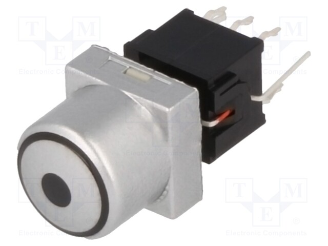 Switch: keypad; Pos: 2; DPDT; 0.1A/30VDC; silver; Illumin: LED; 1.5N