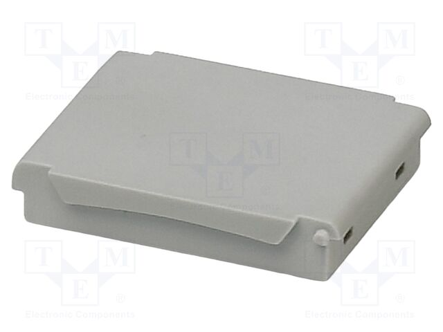 Cover; grey; UL94V-0; BC 35,6; polycarbonate; snap-fastener; Z: 8mm