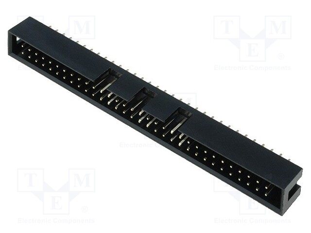 Socket; IDC; male; PIN: 64; straight; THT; gold-plated; 2.54mm