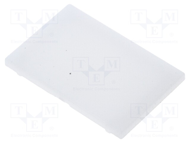 Cap for LED profiles; milky; PMMA; Application: TOP-V3530038