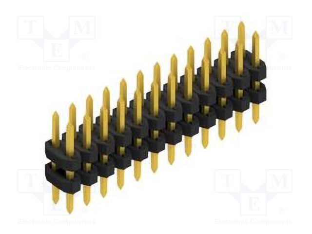 Connector: pin strips; pin header; male; PIN: 24; 2mm; THT; 2x12