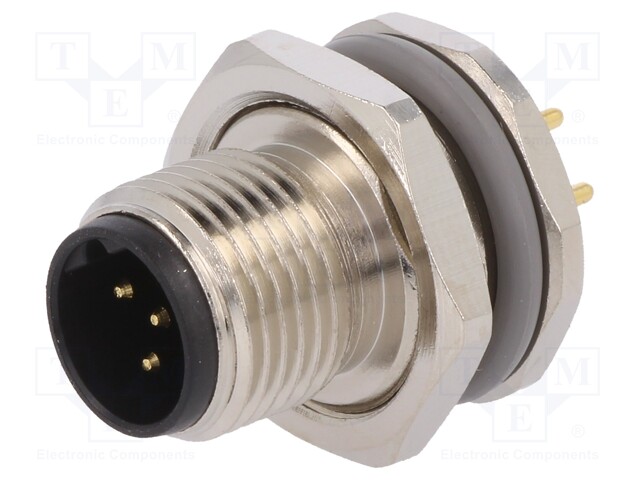 Socket; M12; PIN: 5; male; B code-Profibus; THT; IP67; straight; 60V