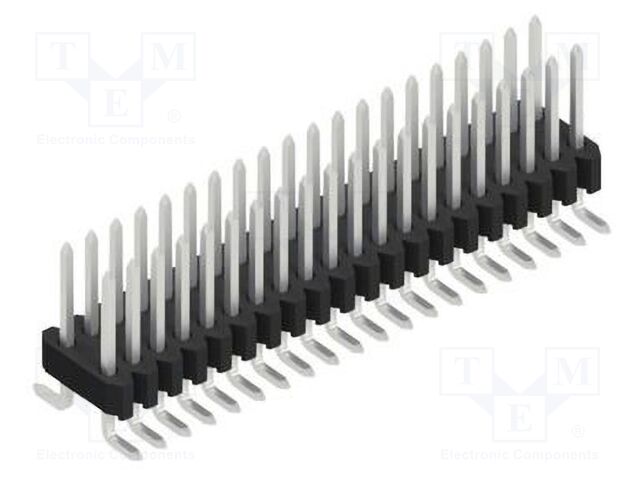 Connector: pin strips; pin header; male; PIN: 40; 1.27mm; SMT; 2x20