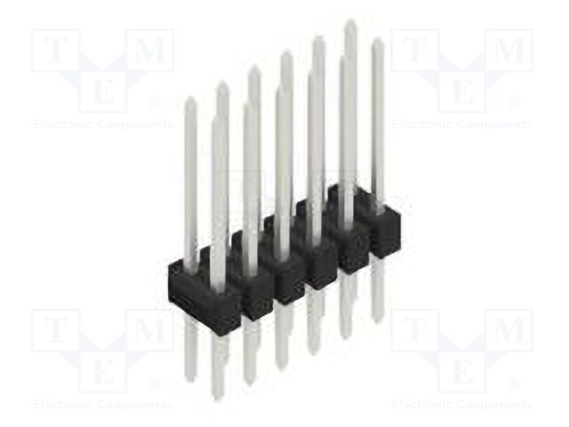 Connector: pin strips; pin header; male; PIN: 12; 2.54mm; THT; 2x6
