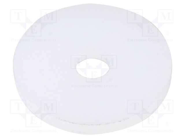 Washer; round; D=18mm; h=2mm; polyamide; natural
